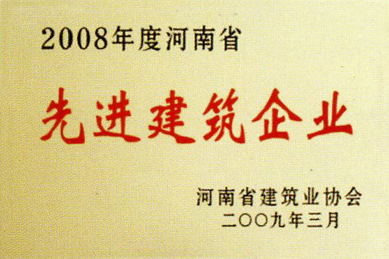2008年度河南省先進建